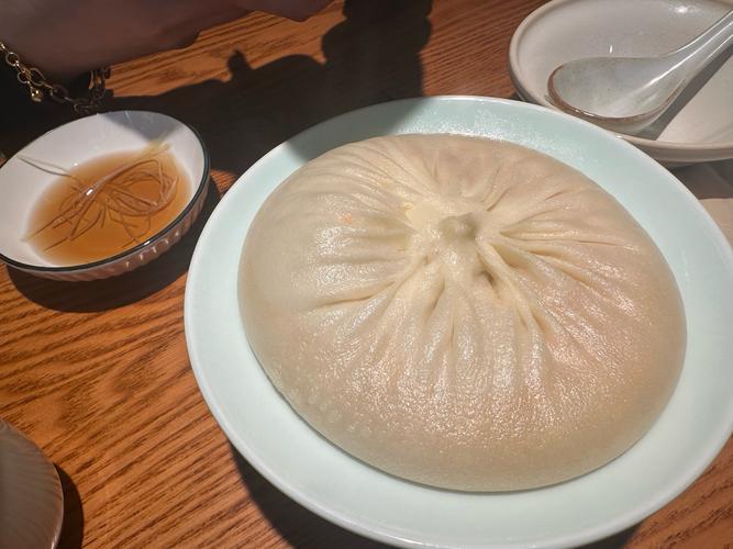 鲜香嫩滑蟹黄汤包​_蟹黄汤包咋吃_美味的蟹黄汤包